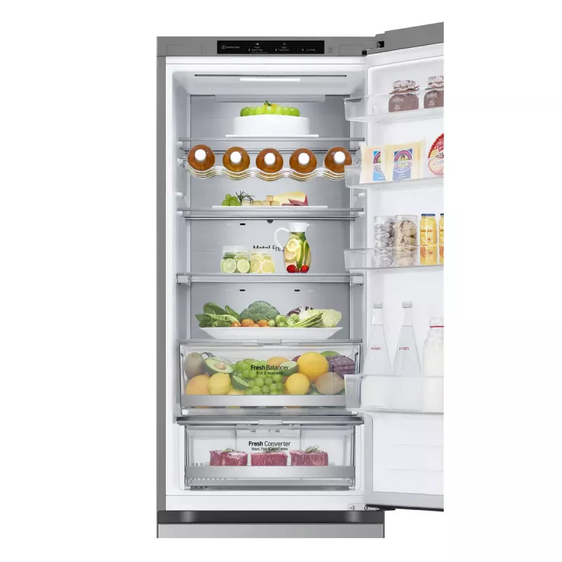 LG GBV7280CPY.APYQEUR Combinado frigorífico-congelador Independente 387 l Aço inoxidável