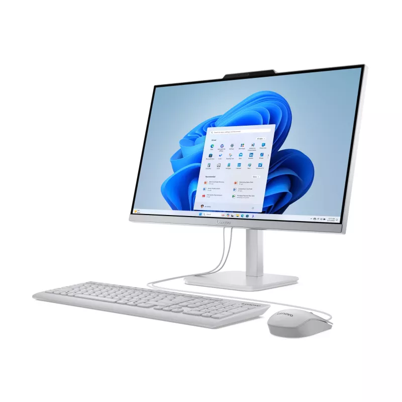 Lenovo A100 Intel Core i3 N-series i3-N305 60,5 cm (23,8 polegadas) 1920 x 1080 Pixel All-in-One PC 16 GB DDR5-SDRAM 512 GB SSD Windows 11 Home Wi-Fi 6 (802.11ax) Cinzento