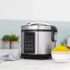 Panela elétrica Tristar RK-6132 — 1,5 L, 500 W, 7 programas automáticos, LCD, aço inoxidável/preto