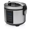 Panela elétrica Tristar RK-6132 — 1,5 L, 500 W, 7 programas automáticos, LCD, aço inoxidável/preto
