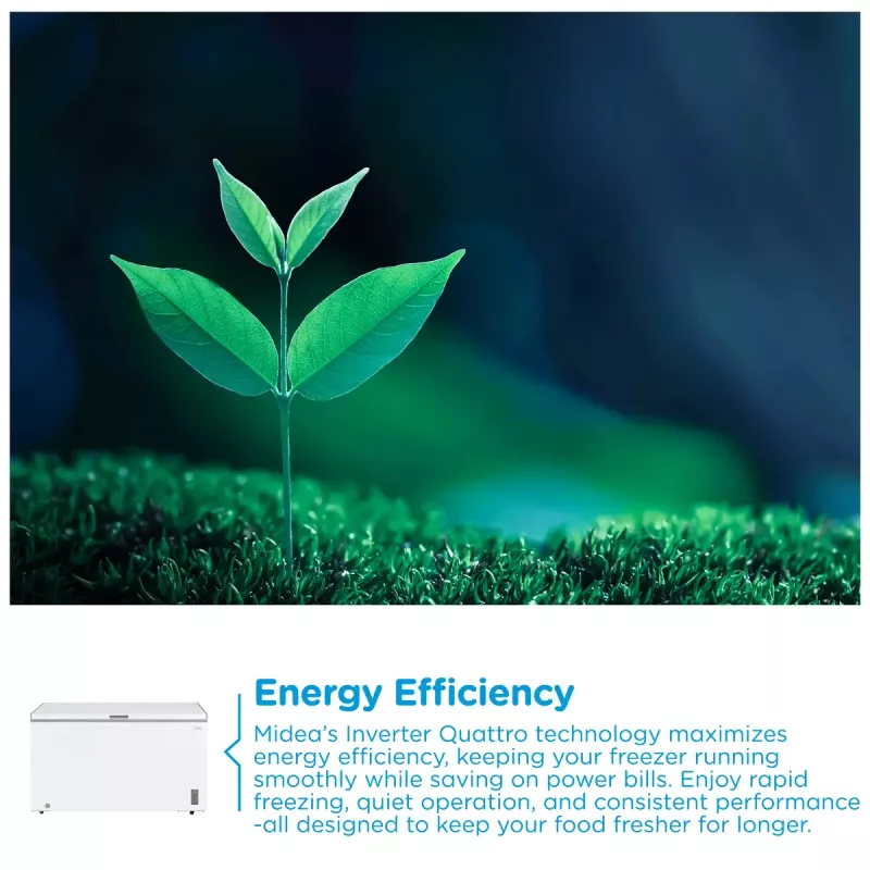Arca congeladora Midea MDRC564FZE01 — independente, 418 l de capacidade útil, branco