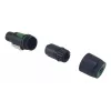 Ficha de cabo speakON de 4 polos EQUIP conector fêmea de 4 polos, preto, 22,5×22,5 mm, 30 g