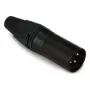 Equip 147930 ficha de cabo de 3 polos, macho, preto