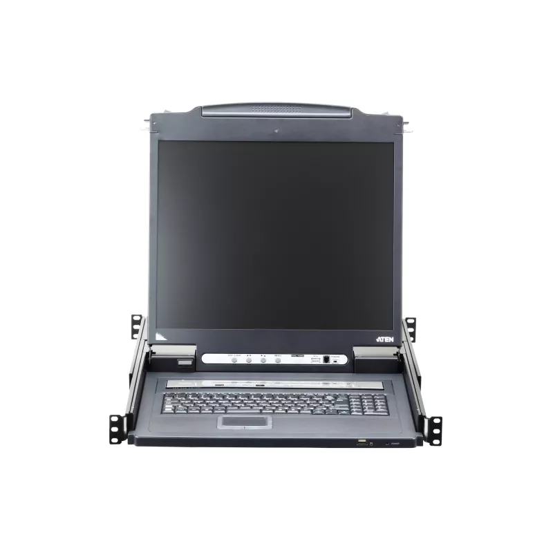 Consola de rack ATEN CL5716IN 48,3 cm (19 polegadas) 1280 x 1024 píxeis metal, plástico preto 1HE