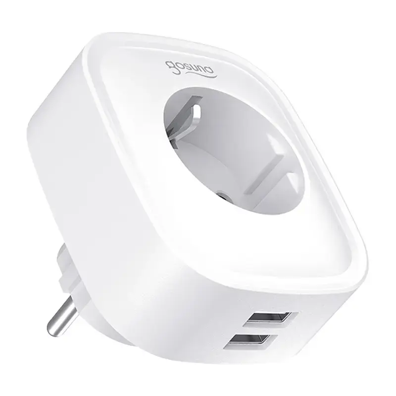 Tomada inteligente Wi-Fi Gosund SP112-M com 2x USB — pack de 2