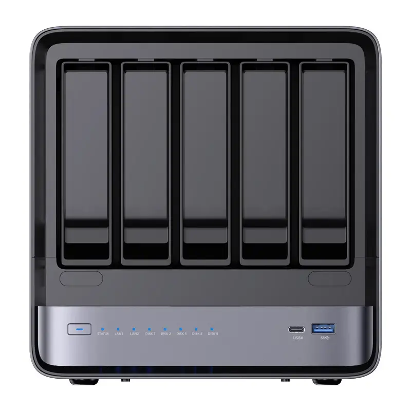 Mini-PC Minis Forum NAS N5 AMD Ryzen 7 H255, 16 GB RAM, 128 GB armazenamento do SO