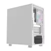 Caixa de computador Darkflash DB330M branca v2 com três ventoinhas pré-instaladas, suporte micro-ATX/mATX