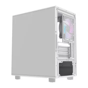Caixa de computador Darkflash DB330M branca v2 com três ventoinhas pré-instaladas, suporte micro-ATX/mATX