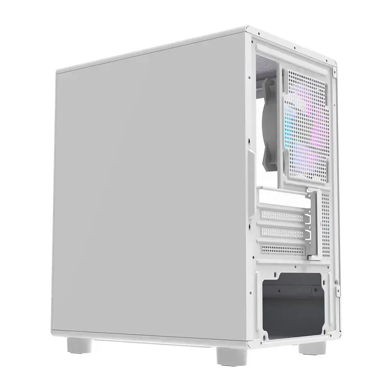 Caixa de computador Darkflash DB330M branca v2 com três ventoinhas pré-instaladas, suporte micro-ATX/mATX
