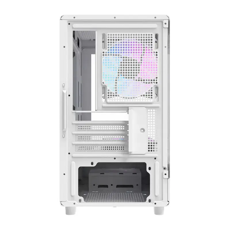 Caixa de computador Darkflash DB330M branca v2 com três ventoinhas pré-instaladas, suporte micro-ATX/mATX