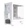 Caixa de computador Darkflash DB330M branca v2 com três ventoinhas pré-instaladas, suporte micro-ATX/mATX