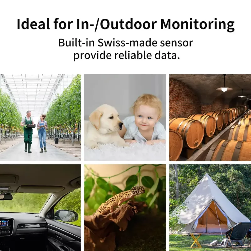 SwitchBot Hub Mini + conjunto de 3x sensor de temperatura e humidade