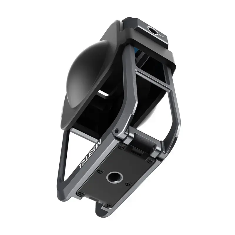 Jaula de proteção metálica Telesin para DJI Osmo 360 – estrutura metálica leve, pontos de fixação