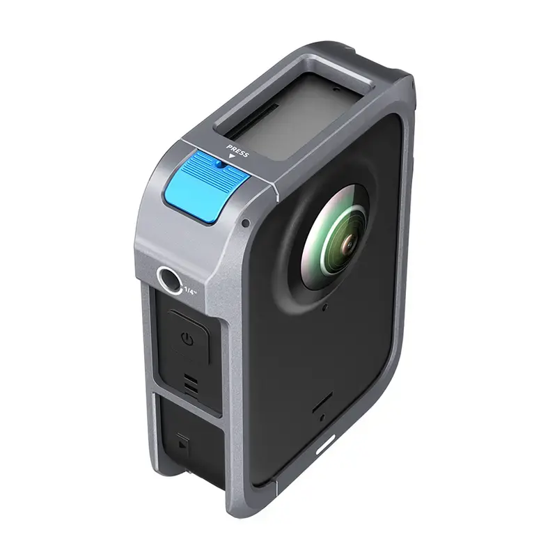 Jaula de proteção metálica Telesin para DJI Osmo 360 – estrutura metálica leve, pontos de fixação