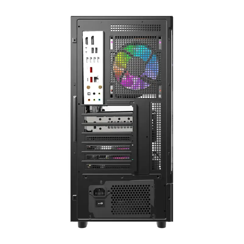 Caixa de computador DarkFlash DS950V com ecrã frontal (preto) e 6 ventoinhas pré-instaladas