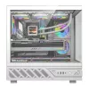 Caixa de computador DarkFlash DS950V com ecrã integrado, branco, inclui 6 ventoinhas