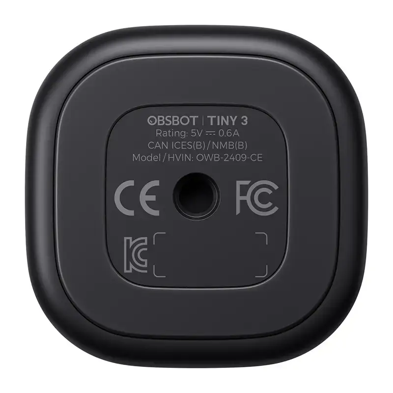OBSBOT Tiny 3 MIC Combo — câmara IA com matriz de microfones integrada e porta USB-C