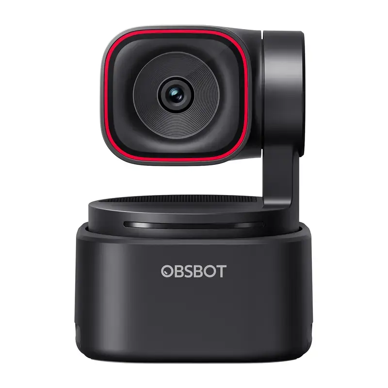 Webcam Obsbot Tiny 3 Lite com comando e microfone incorporado