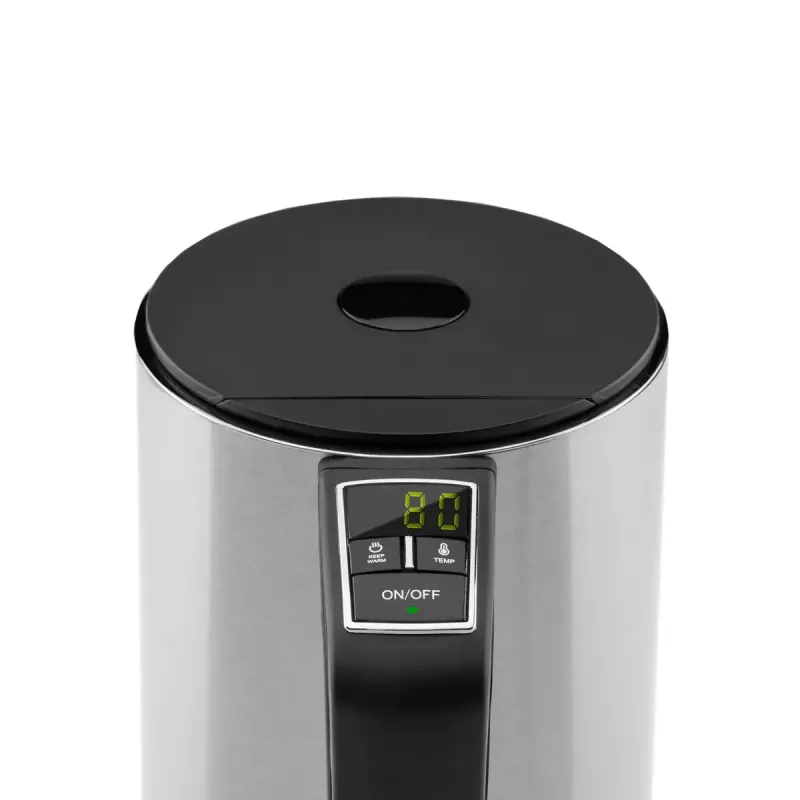 Chaleira elétrica GASTROBACK Design Cool Touch 1,5 L 2200 W, aço inoxidável/preto