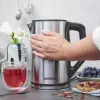 Chaleira elétrica GASTROBACK Design Cool Touch 1,5 L 2200 W, aço inoxidável/preto