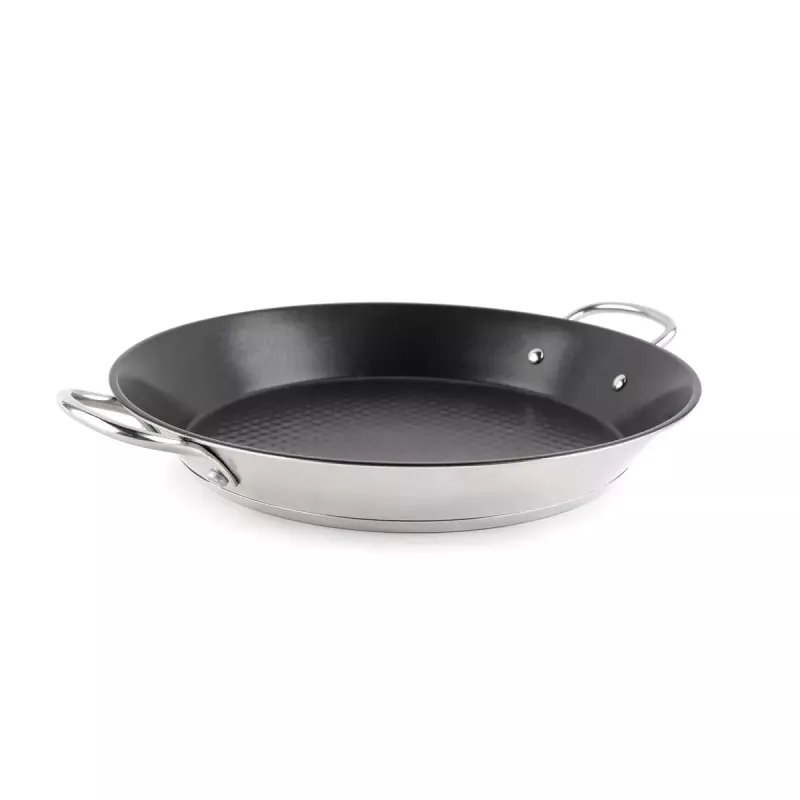 Frigideira para paella Jata HPAE2138 – diâmetro do fundo 38 cm, espessura 4,1 mm, compatível com cerâmica/gás/halogéneo/indução/placa sólida