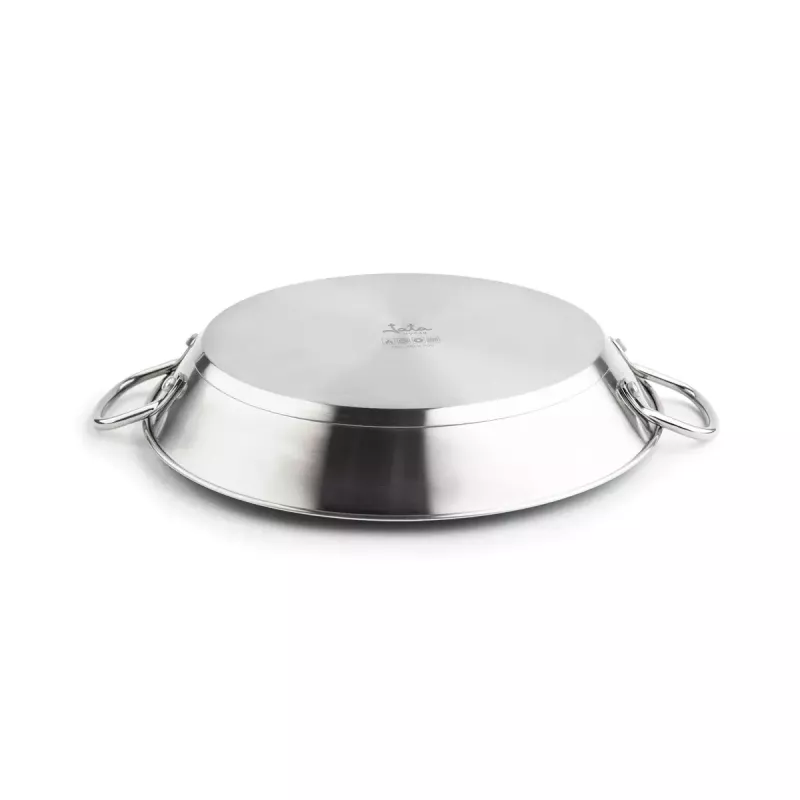 Frigideira para paella Jata HPAE2138 – diâmetro do fundo 38 cm, espessura 4,1 mm, compatível com cerâmica/gás/halogéneo/indução/placa sólida