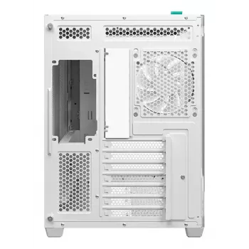 Caixa de PC DeepCool CG530U 4F Branco — fonte de alimentação traseira, suporta 3x120 mm laterais + 1x120 mm traseira, suportes para ventoinhas de 120/140 mm, HDD de 2,5