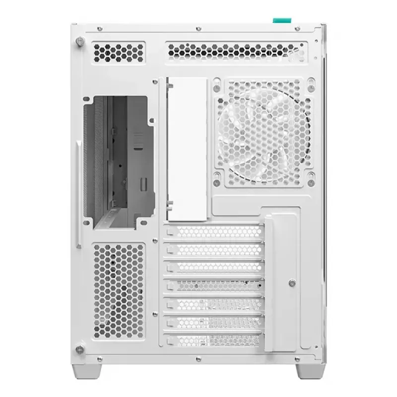 Caixa de PC DeepCool CG530U 4F Branco — fonte de alimentação traseira, suporta 3x120 mm laterais + 1x120 mm traseira, suportes para ventoinhas de 120/140 mm, HDD de 2,5