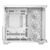 Caixa de PC DeepCool CG530U 4F Branco — fonte de alimentação traseira, suporta 3x120 mm laterais + 1x120 mm traseira, suportes para ventoinhas de 120/140 mm, HDD de 2,5