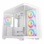 Caixa de PC DeepCool CG530U 4F Branco — fonte de alimentação traseira, suporta 3x120 mm laterais + 1x120 mm traseira, suportes para ventoinhas de 120/140 mm, HDD de 2,5
