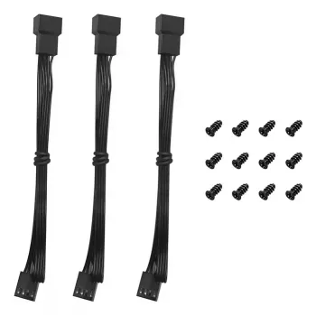 Ventoinha para caixa de computador DeepCool FD12 V2 120 mm Preto, 500–2500 rpm, rolamento hidráulico, 4 unidades