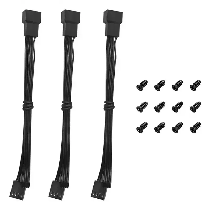 DeepCool FD12 V2 3IN1 ventoinha de caixa de 120 mm, pack de 3, preto (R-FD12V2-BKNPN3-G)