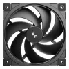 DeepCool FD12 V2 3IN1 ventoinha de caixa de 120 mm, pack de 3, preto (R-FD12V2-BKNPN3-G)