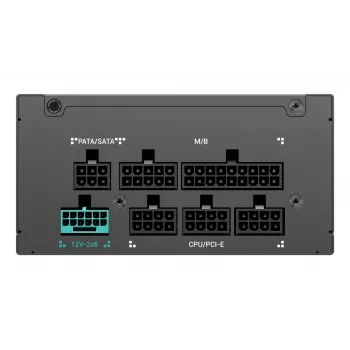 Fonte de alimentação DeepCool Gamer Storm PS750G 750 W ATX 20+4 Pin, ventoinha FDB 92 mm, Preto