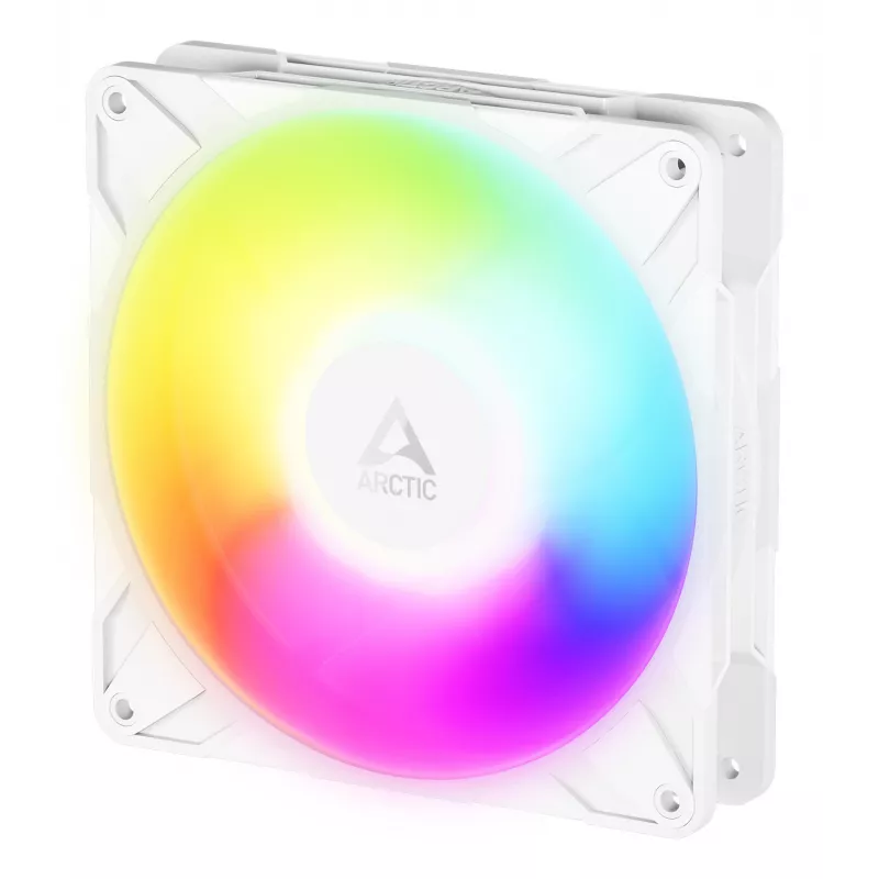 Ventoinha ARCTIC Freezer P14 Pro Reverse A-RGB (branco) - pack de 3 - ventoinha A-RGB PWM de 140 mm com divisor de cabo
