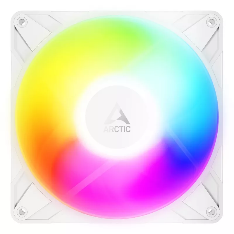 Ventoinha ARCTIC Freezer P14 Pro Reverse A-RGB (branco) - pack de 3 - ventoinha A-RGB PWM de 140 mm com divisor de cabo