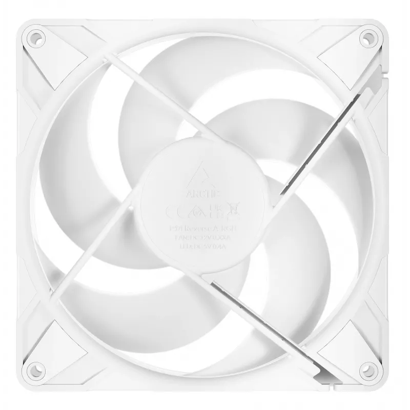 Ventoinha ARCTIC Freezer P14 Pro Reverse A-RGB (branco) - pack de 3 - ventoinha A-RGB PWM de 140 mm com divisor de cabo
