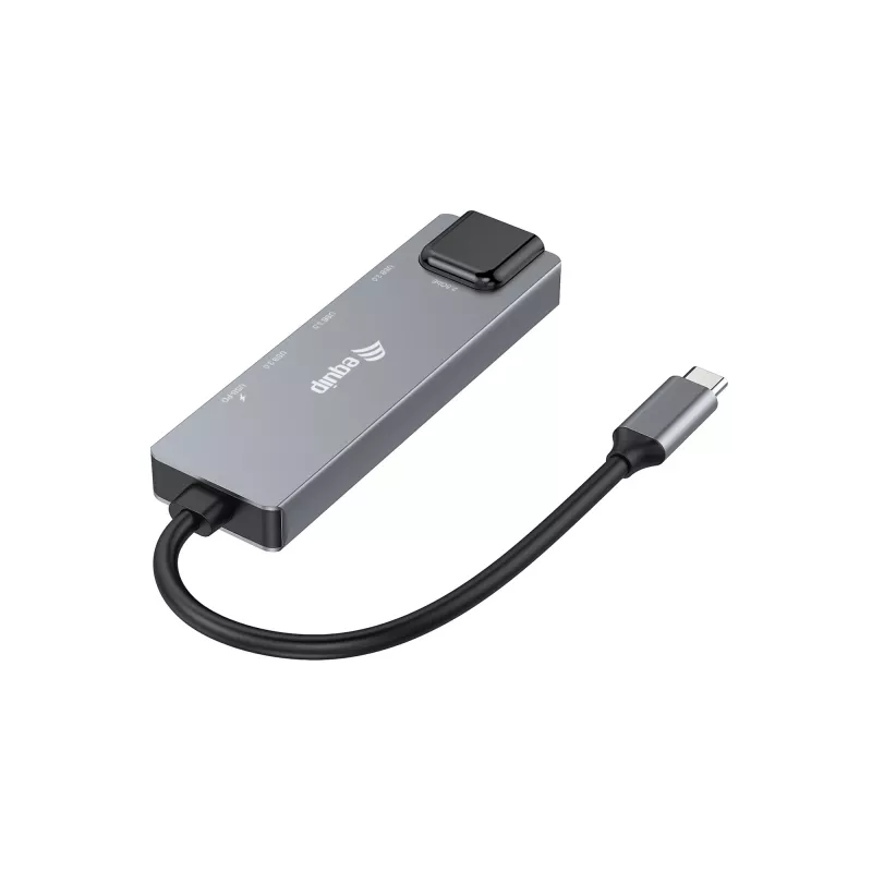 Adaptador multifunções 5-em-1 Equip, 2,5GbE, USB-A x 2, USB-C x 1, USB-C, 100W USB PD