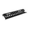 Painel de gestão de cabos para rack de 19 polegadas Equip, preto