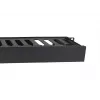 Painel de gestão de cabos para rack de 19 polegadas Equip, preto