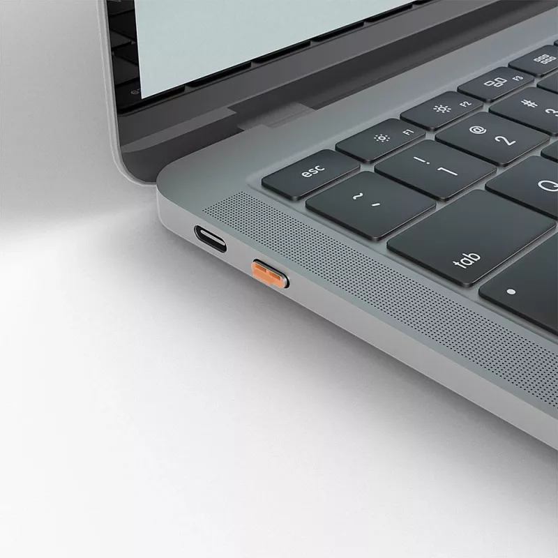 Bloqueador de porta USB Type-C Lindy (sem chave) – pack de 10, laranja