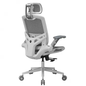 Cadeira gaming universal Cougar CGR-SPO-WHW — assento e encosto brancos, carga máx. 120 kg, altura 1170–1310 mm, largura 680 mm