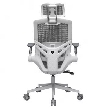 Cadeira gaming universal Cougar CGR-SPO-WHW — assento e encosto brancos, carga máx. 120 kg, altura 1170–1310 mm, largura 680 mm
