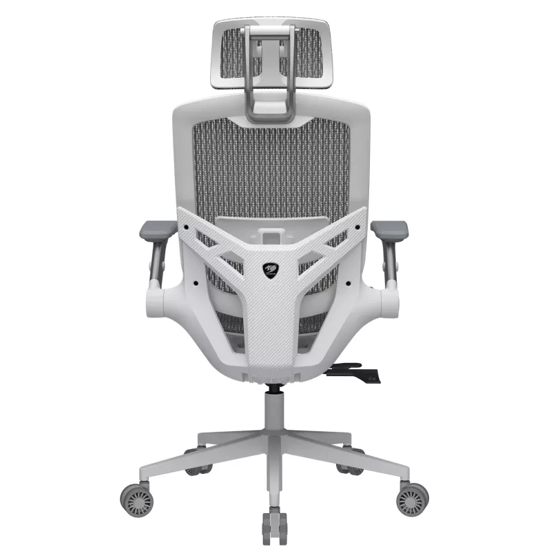Cadeira gaming universal Cougar CGR-SPO-WHW — assento e encosto brancos, carga máx. 120 kg, altura 1170–1310 mm, largura 680 mm