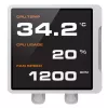 Refrigeração líquida para CPU All-in-One Cougar Poseidon Vistek Pro 240, ARGB, ventoinha de 120 mm, branco