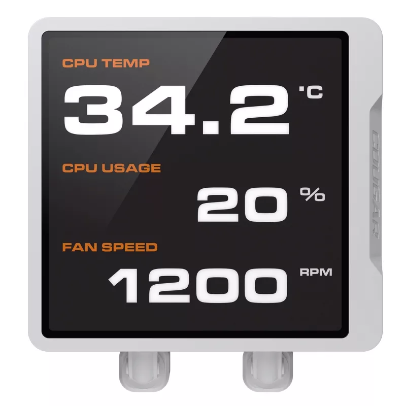 Refrigeração líquida para CPU All-in-One Cougar Poseidon Vistek Pro 240, ARGB, ventoinha de 120 mm, branco