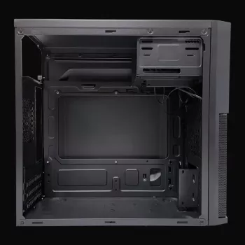 Caixa PC Micro Tower LC-Power 2004MB-V3, Micro-ATX/Mini-ITX, preto, fonte de alimentação no topo, suporta 2×3,5 polegadas + 2×2,5 polegadas, USB 3.2 Gen1