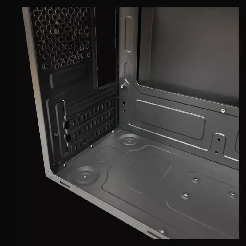 Caixa PC Micro Tower LC-Power 2004MB-V3, Micro-ATX/Mini-ITX, preto, fonte de alimentação no topo, suporta 2×3,5 polegadas + 2×2,5 polegadas, USB 3.2 Gen1