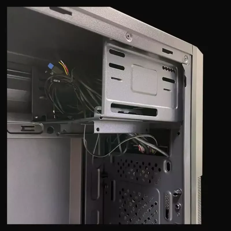 Caixa PC Micro Tower LC-Power 2004MB-V3, Micro-ATX/Mini-ITX, preto, fonte de alimentação no topo, suporta 2×3,5 polegadas + 2×2,5 polegadas, USB 3.2 Gen1