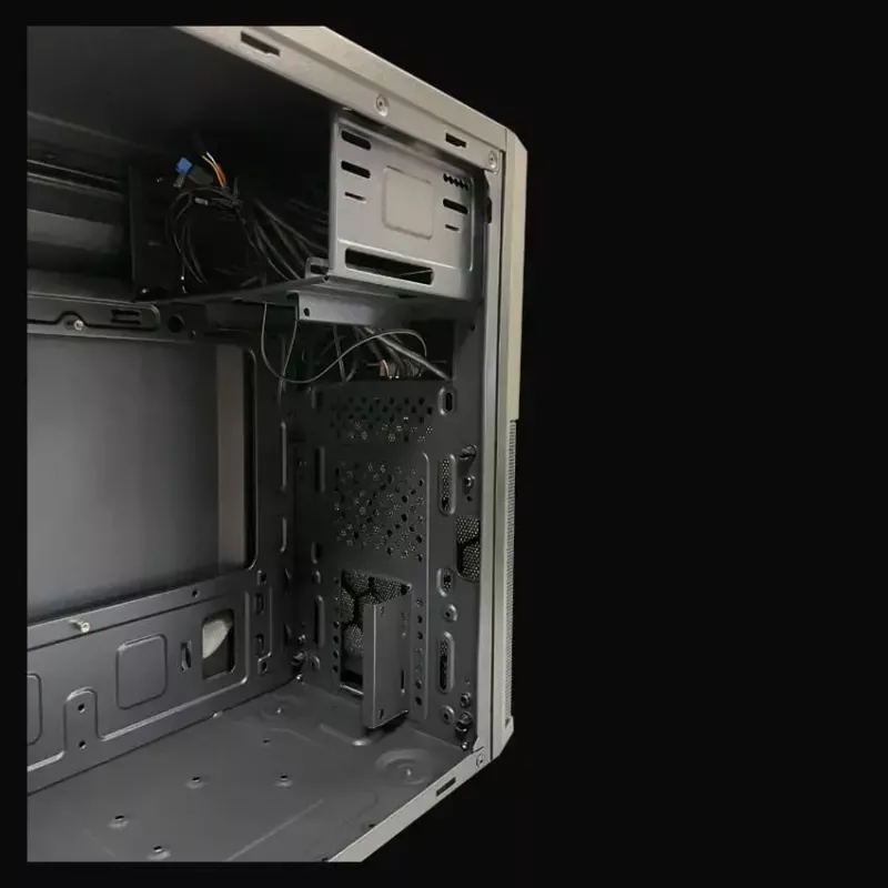 Caixa PC Micro Tower LC-Power 2004MB-V3, Micro-ATX/Mini-ITX, preto, fonte de alimentação no topo, suporta 2×3,5 polegadas + 2×2,5 polegadas, USB 3.2 Gen1